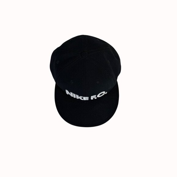 Nike FC True Snapback Hat Black Baseball Cap Fan White Spellout Bold Embroidery - Picture 12 of 14